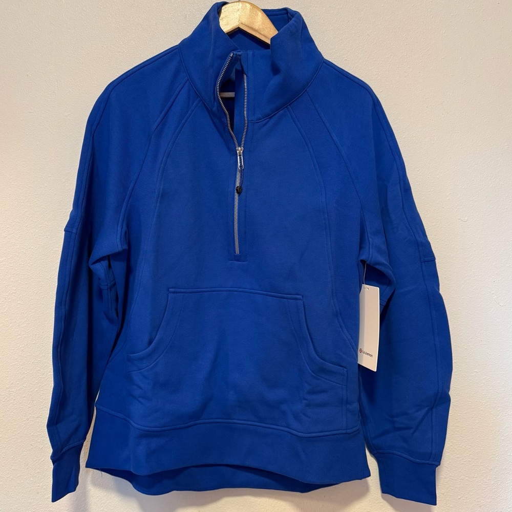 lululemon athletica Blue Women's long funnel neck sweatshirt size M/L